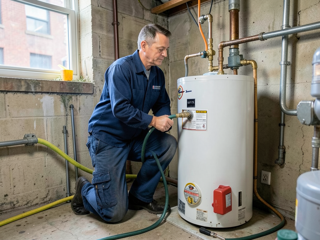 How to flush your traditional water heater to remo