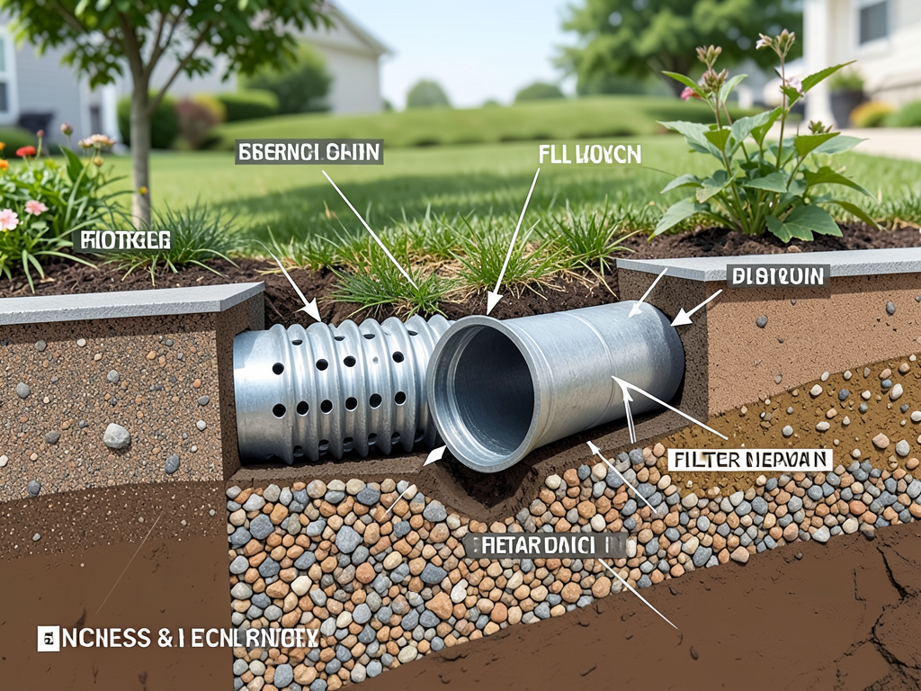 Keeping Your Yard Dry in Hawthorne with a Professional French Drain Installation