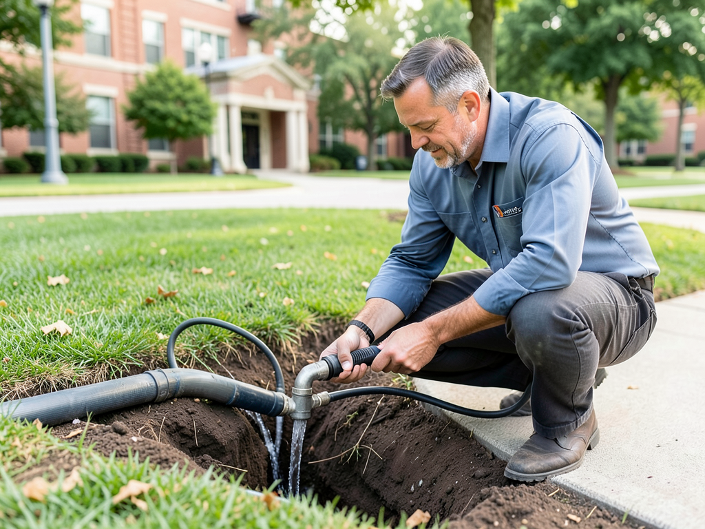 Troubleshooting a leaky sprinkler system or irriga