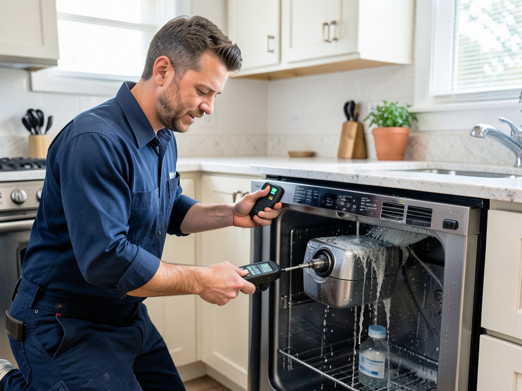 What to do when your dishwasher leaks and damages